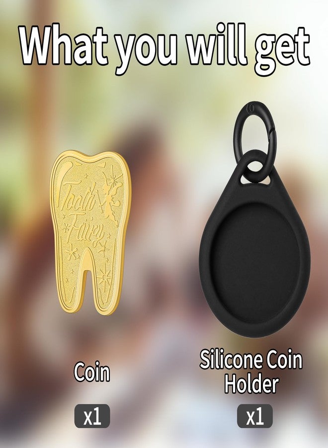 LuluCircle Tooth Fairy Coin, Tooth Shaped Lucky Coin Gift for Kids Boys Girls, Children's Tooth Changing Gift - Image 3
